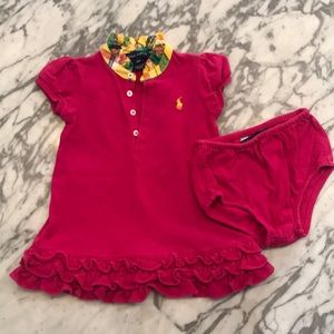 Ralph Lauren ruffle polo dress
